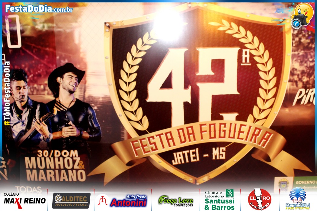 Foto 1 de Encerramento da 42ª Festa da Fogueira de Jateí com Show de Munhoz e Mariano 