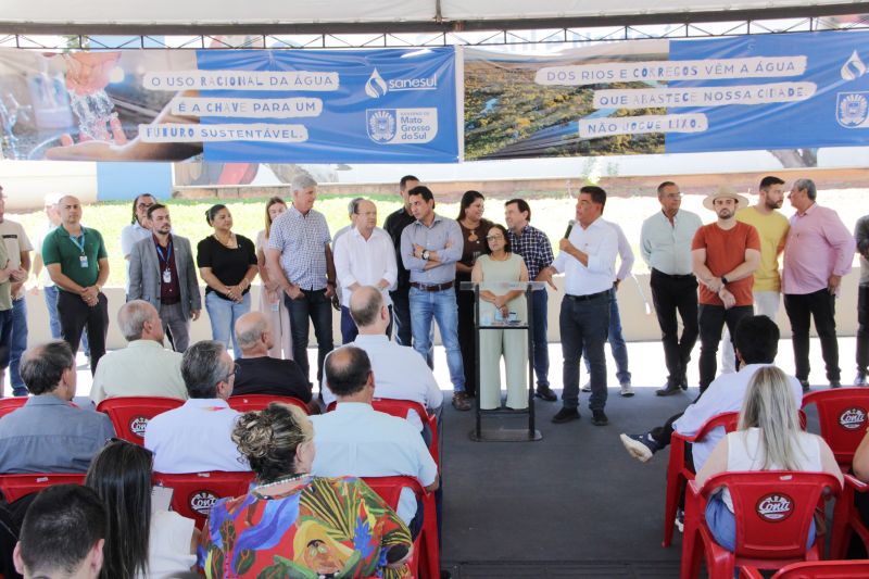 Entrega das Obras de Rede e Elevatórias do Esgoto de Naviraí